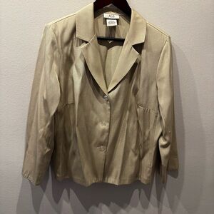 AGB Women's Light Green Classic Notch-Collar Blazer